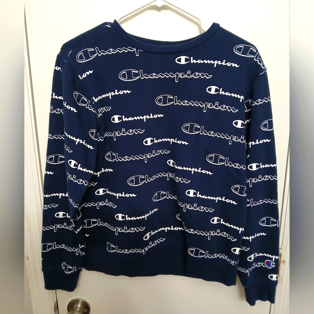 Champion Pattern Pullover Sweater Size Women's XL